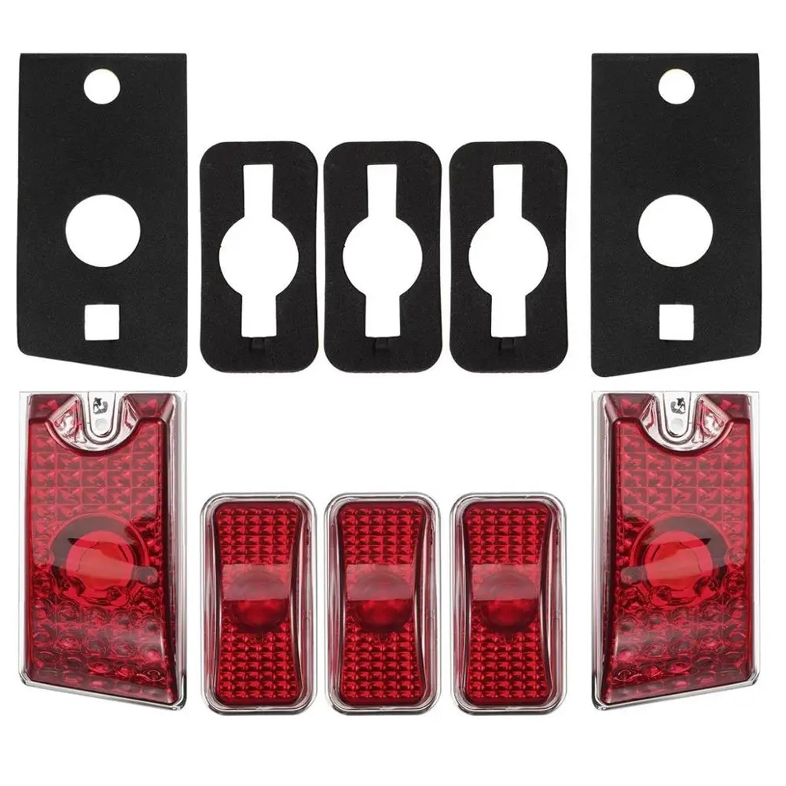 Genérico SustitucióN Luces Techo Cabina Juego De 5 Luces Posición For Cabina, Advertencia For Techo Superior, Uso Apto Para Hummer H2 SUV SUT 2003-2009, Accesorios For Coche(White)