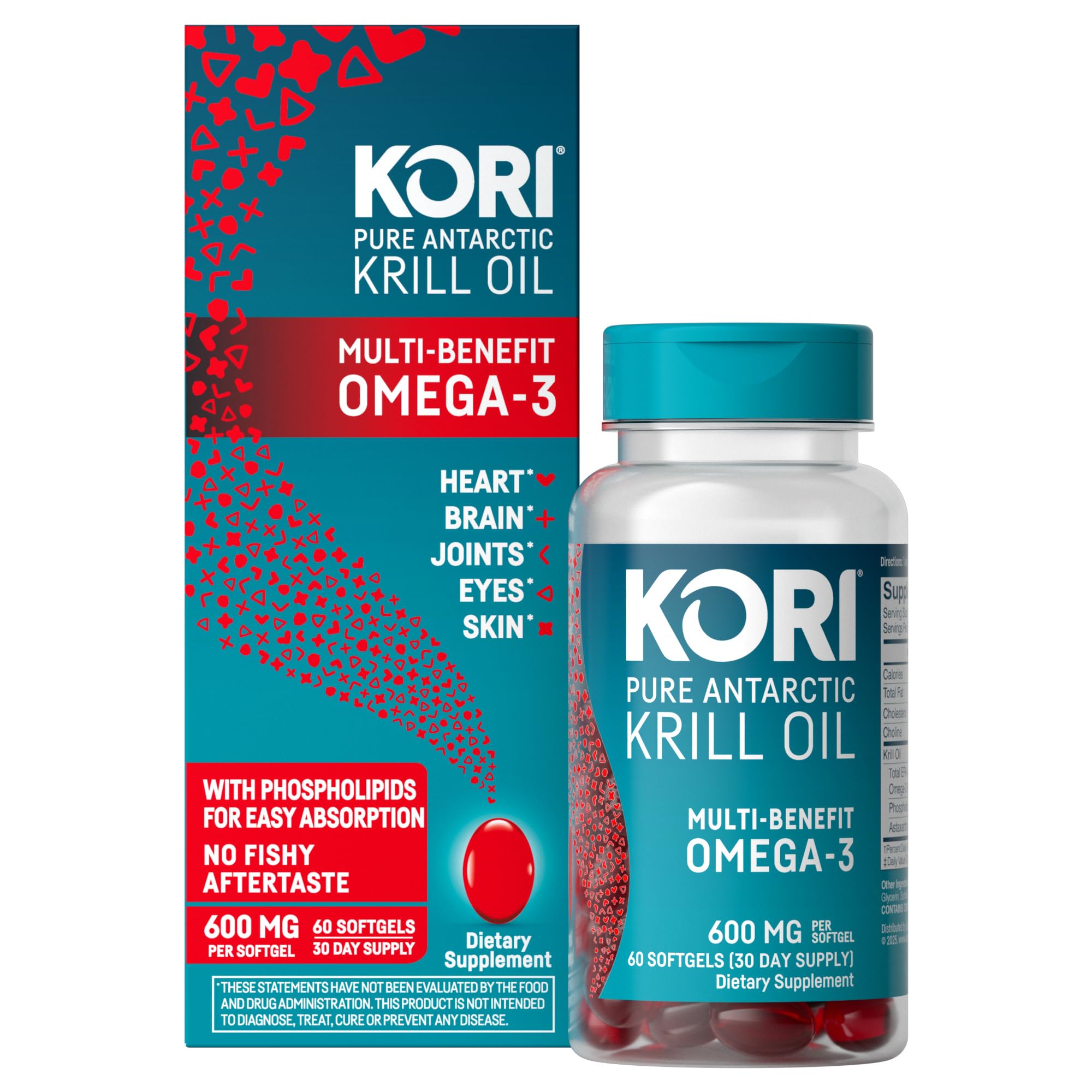 Kori Krill Omega-3 Supplement, 600 mg - 60 Count (Pack of 1) — Amazon image 4