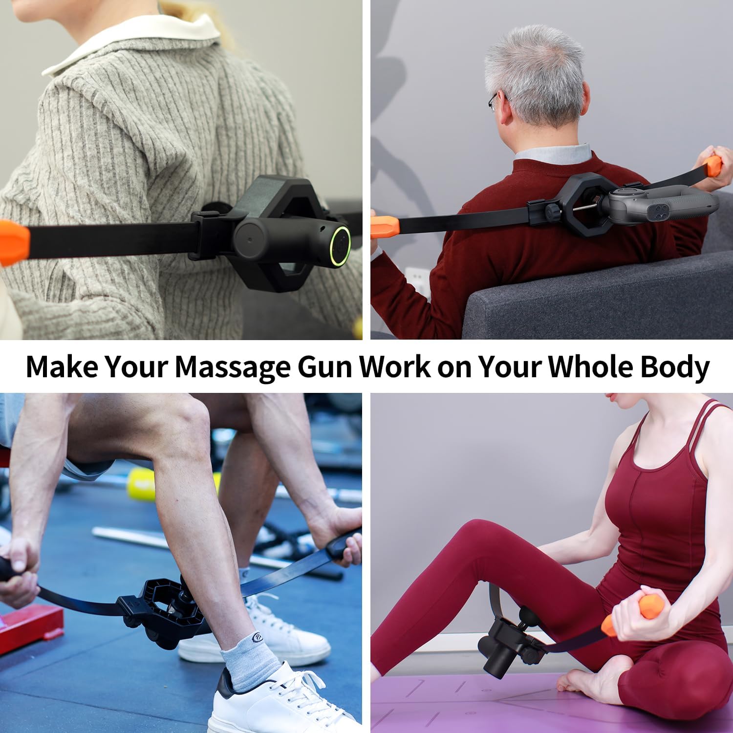 Massage Buddy Back Relief Bundle - Massage Gun Included for Hard -to-Reach Muscle Pain, Shoulders, Lower Back and Neck Massager - Image 9