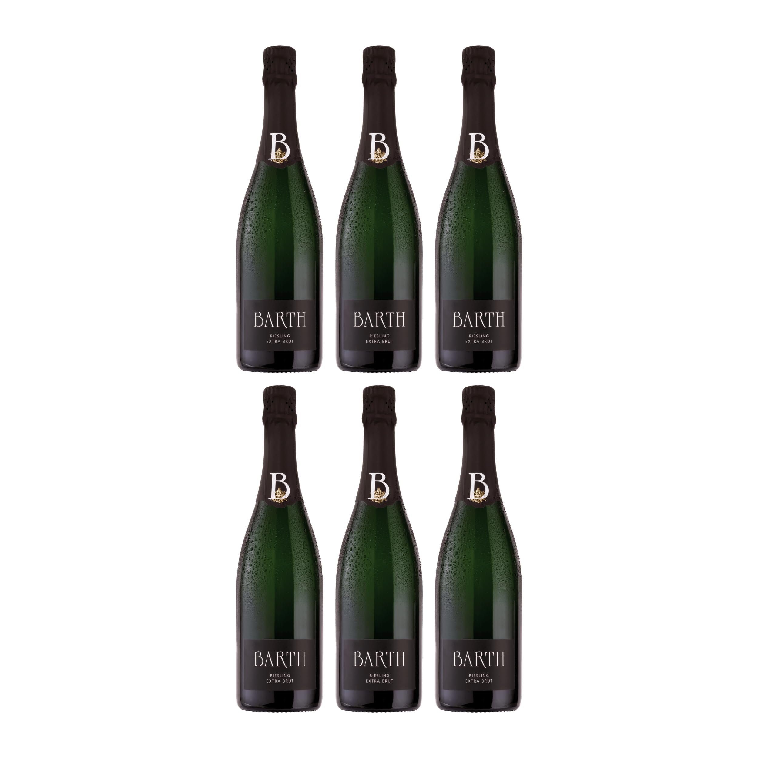 VDP. Wein und Sektgut Barth Riesling Sekt Schaumwein Weiss Extra Brut BIO VEGAN Deutschland inkl. FeinWert E-Book (6 x 0.75 l)