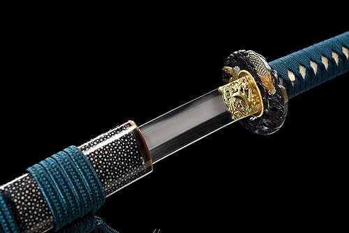 Miniatura 5 de JIHPEN sword, Espada Katana de alto rendimiento. Espada samurai, acero T12. Muy afilada, 41 pulgadas