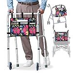 supregear Accessories Bag for Walker, Wheelchair, Rollator - Walker Basket Bag w/Cup Holder - Seniors Caddy Attachment Pouch, Water Resistant Large Capacity Carry Storage Carrier Tote