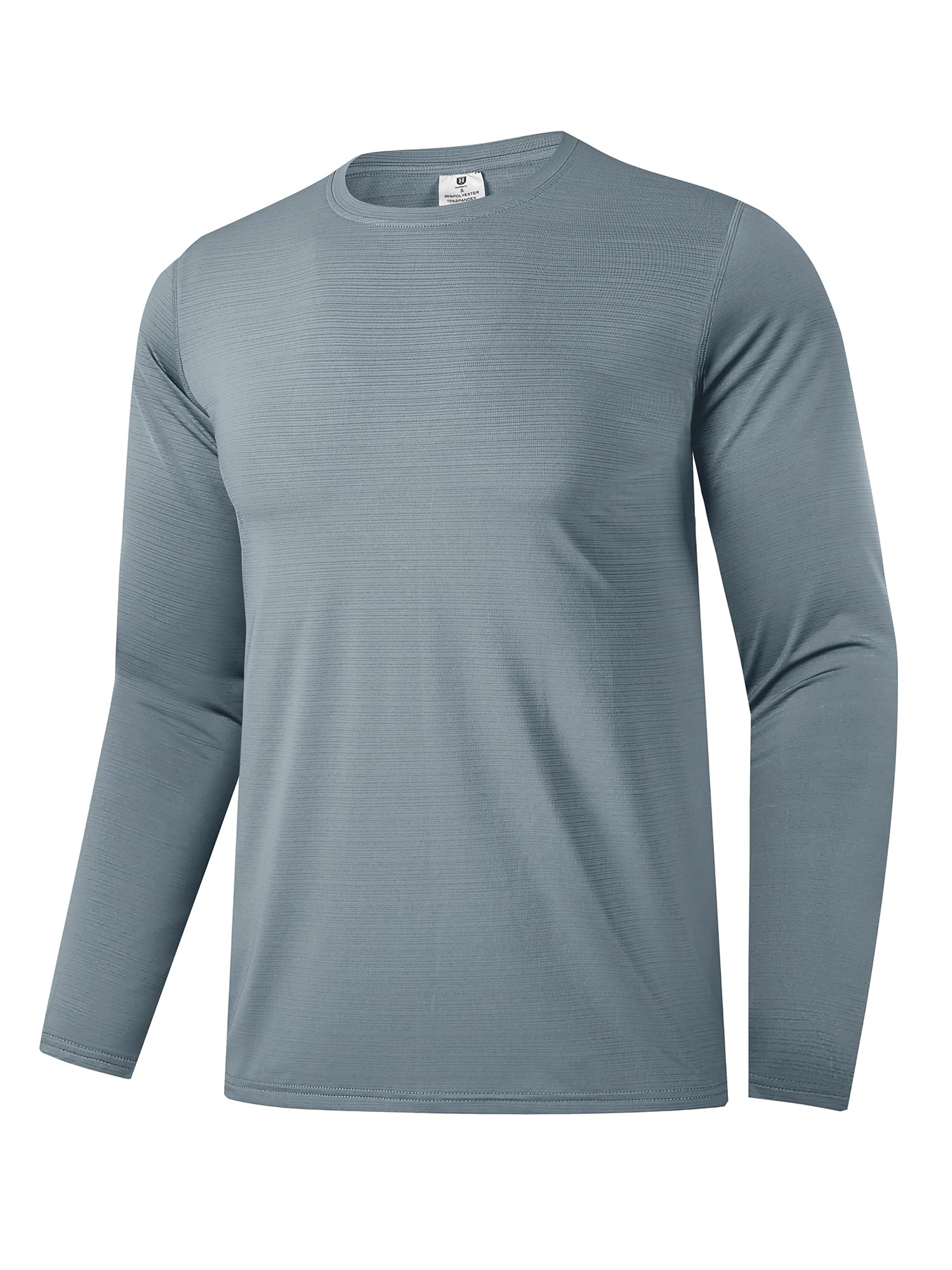 Herren UPF 30+ Performance Langarm T-Shirt Feuchtigkeitstransportierende Shirts