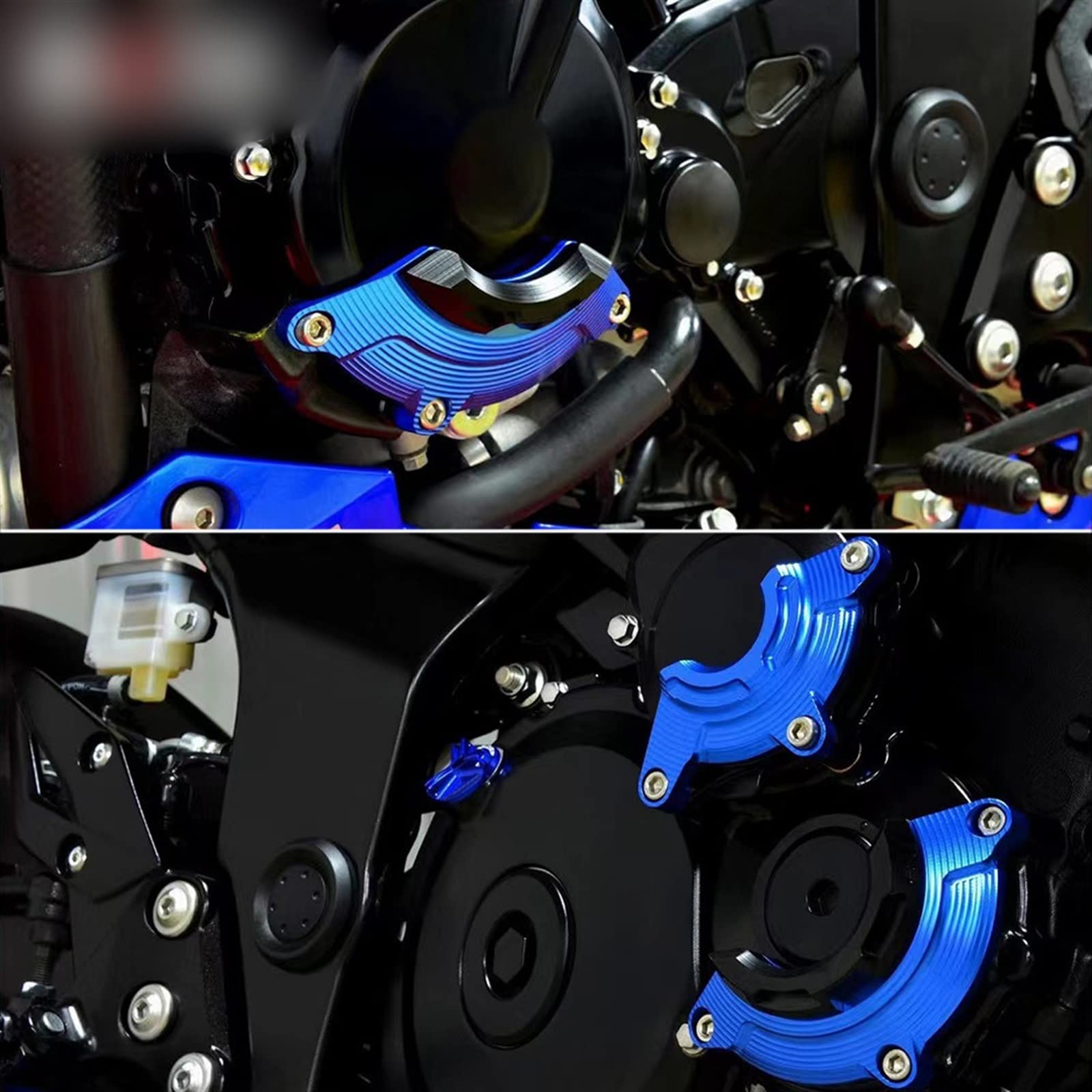 Motorrad Für Suzuki GSX-S 750 2017 2018 2019 2020 2021 2022 GSXS 750 GSX-S750 Motorschutz Slider Guard Motorschutz Schutzabdeckung (Color : Blue Set)