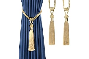 BEL AVENIR Gold Tassel Curtain Tiebacks: A Touch of Luxury for Your Home Decor