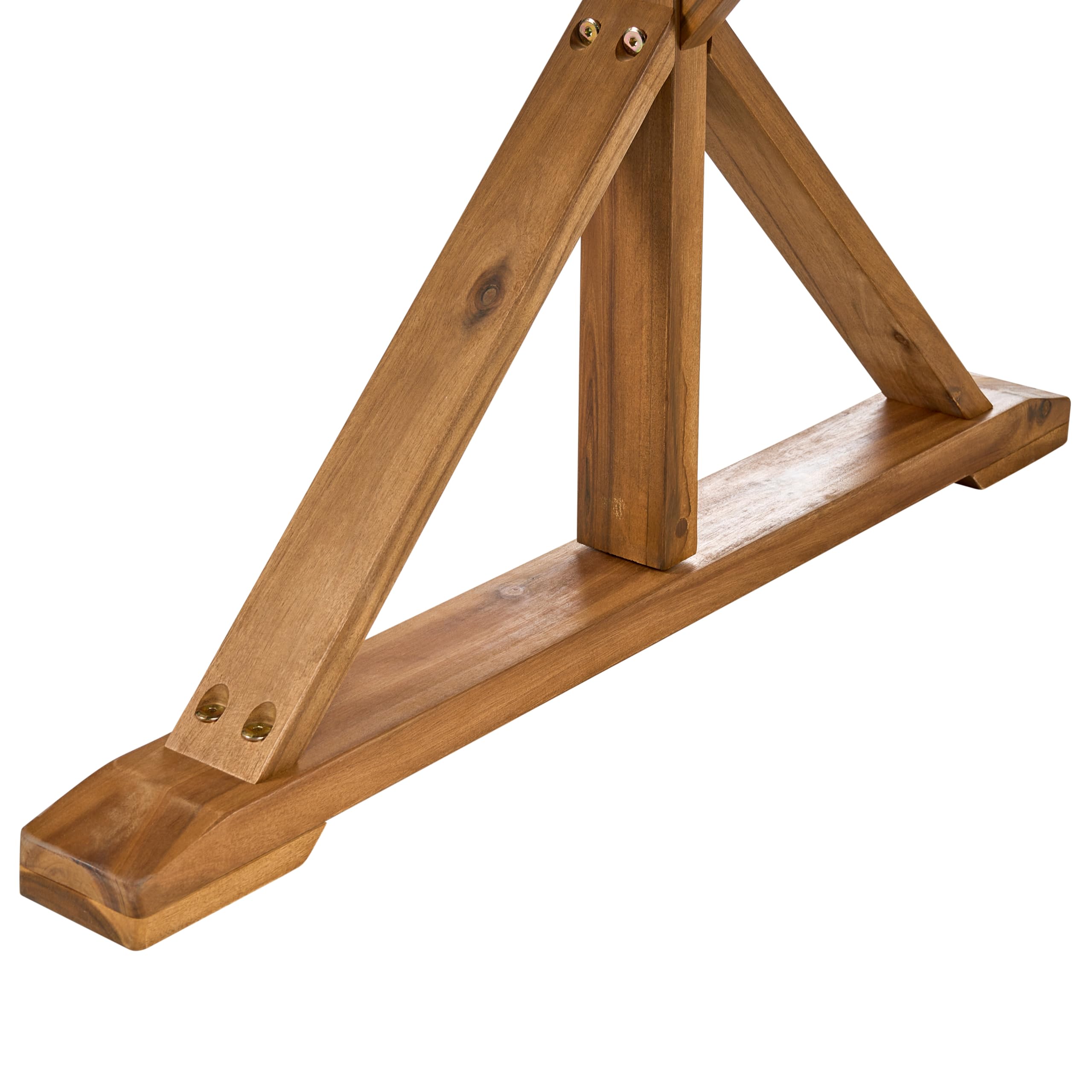 Beliani Gartentisch Akazienholz braun rechteckig 180 x 90 cm für 6 Personen Calabritto