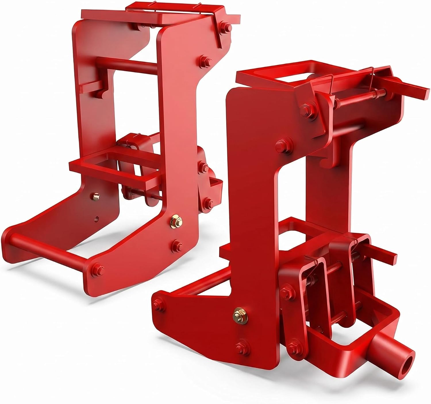POETRYXIAO 2 Pack Wall Jacks,1000 lbs Cast Iron Wall Jacks for Framing,Single-Person Wall Raise,Fits 1-1/2" x 3-1/2" Fir Poles Or 1 Inch OD Steel Pipes for Wall Beam Lifting and Construction