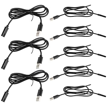 8pcs usb Charger Cord for Electric Shaver - Trimmer Replacement Charging Cable Compatible with Flyco Shaver, Power Cord Accessory for Travel and Home Use