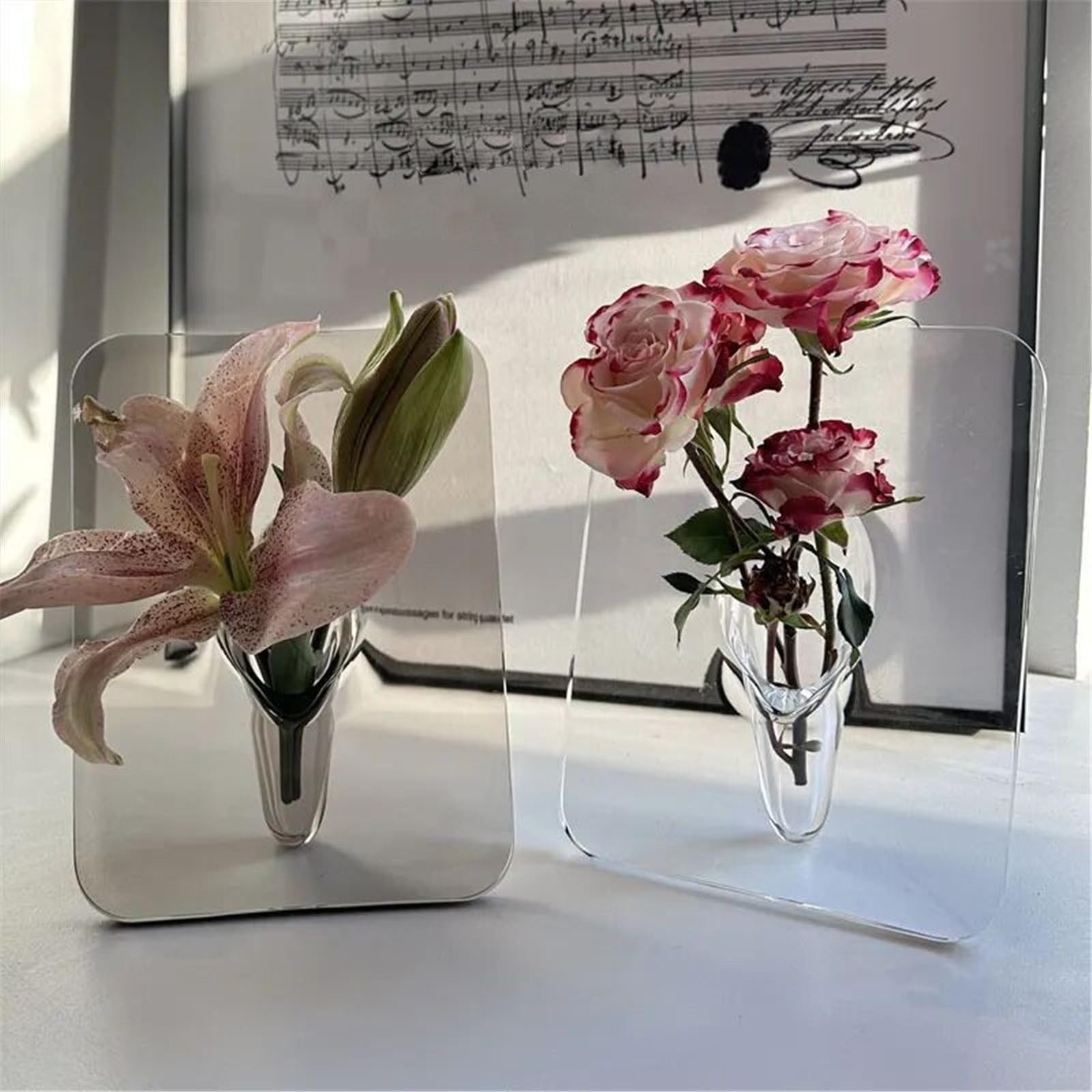 Amazon.co.jp: フラワーベース・花器 クリエイティブアクリルフォト