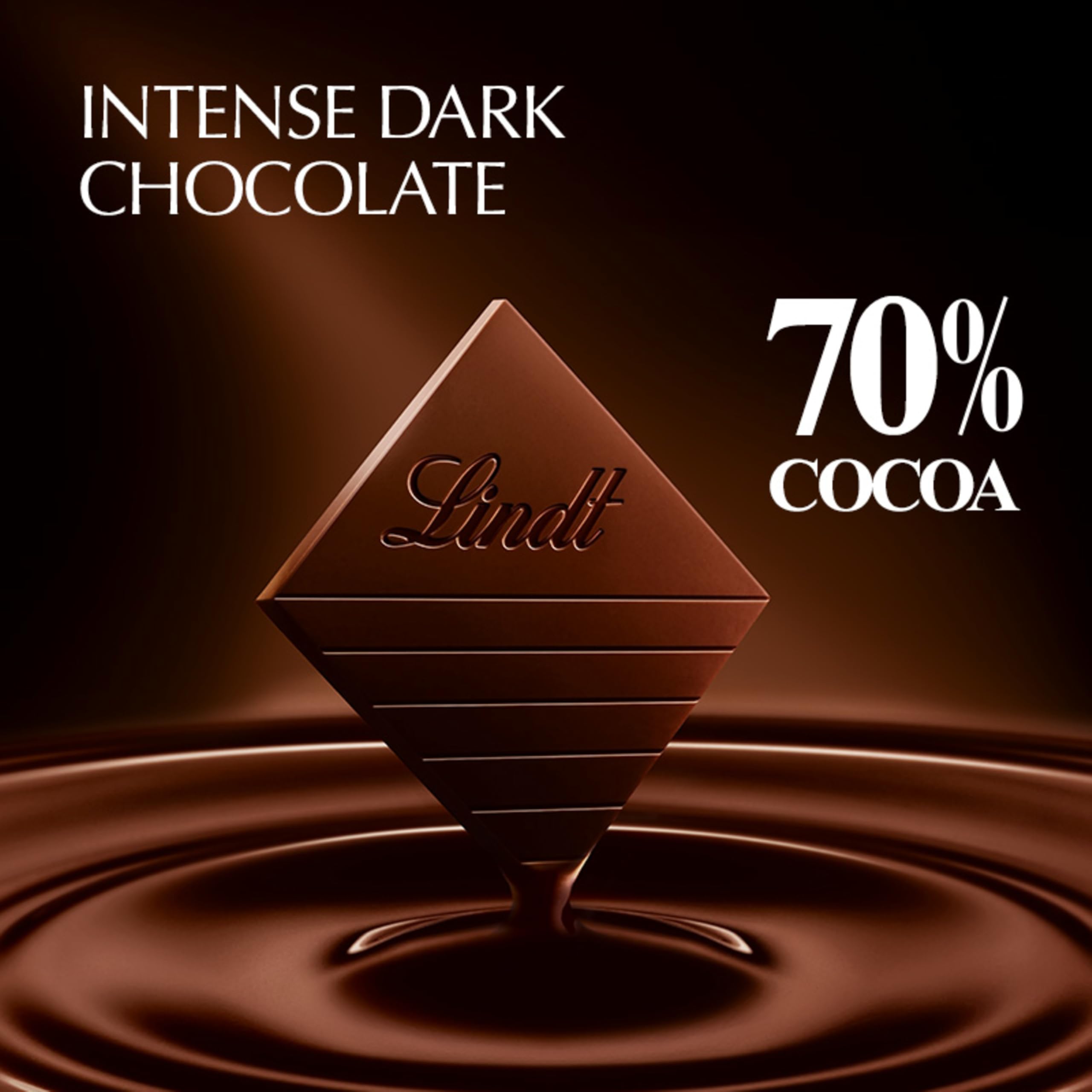 Lindt Excellence Dark Chocolate 70% Cocoa, 3.5-Ounce Packages (Pack of 12)