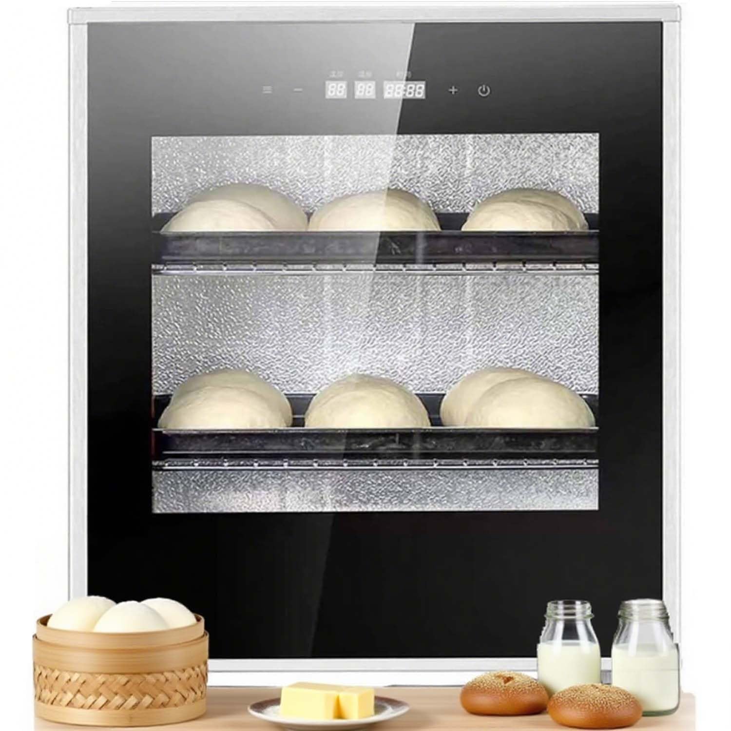 Camera di Lievitazione Professionale 40L, Acciaio Inox, Controllo Digitale, Per Panifici, Ristoranti, Pizzerie e Produzione Artigianale