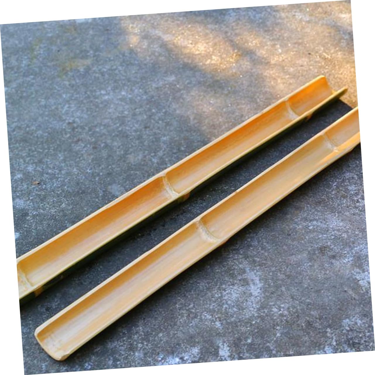 UPKOCH Fontana d Acqua in Bambù Facile da Installare 2 Pezzi per Acquario e Giardino Design Semplice e Pratico Decorazione Creativa per Fontana Esterna e Serbatoio Pesci