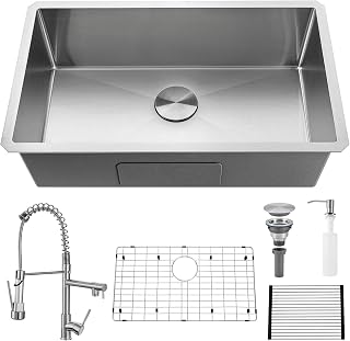 Kitchen Sink 30 Inch Undermount Faucet
