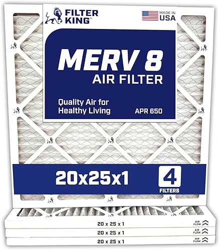 Filtro Filter King hvac, plisado, filtro de aire para horno, aire acondicionado, protección contra moho y polen, reducción de alérgenos, aumenta la