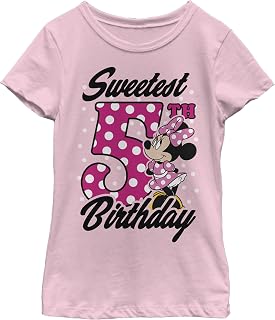 Disney Girl's Sweet 5th Birthday T-Shirt