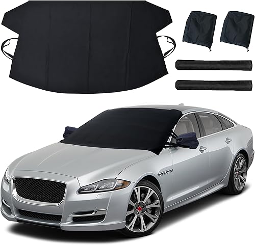 Miniatura 19 de EcoNour Cubierta de nieve para espejo lateral de coche (paquete de 2) | Se adapta a la mayoría de coches, SUV, furgonetas y camiones | Material