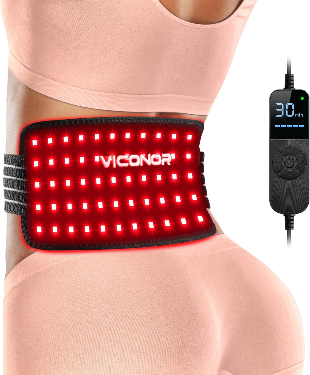 Red Light Therapy Belt, Infrared Light Therapy, 3-in-1 LED Bead, Pain Relief, red-Light Therapy for Dogs, Shoulder, Back, Knee