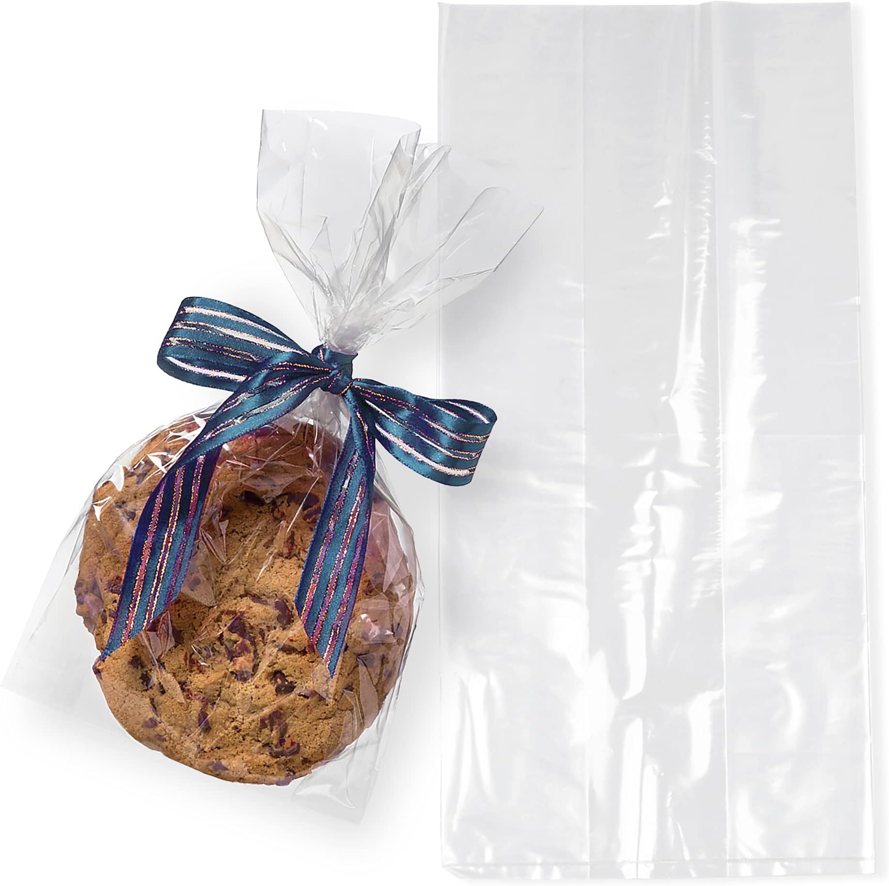 Amazon.com: Belinlen 300 Pack 4" x 9" Clear Cellophane Treat Bags ...