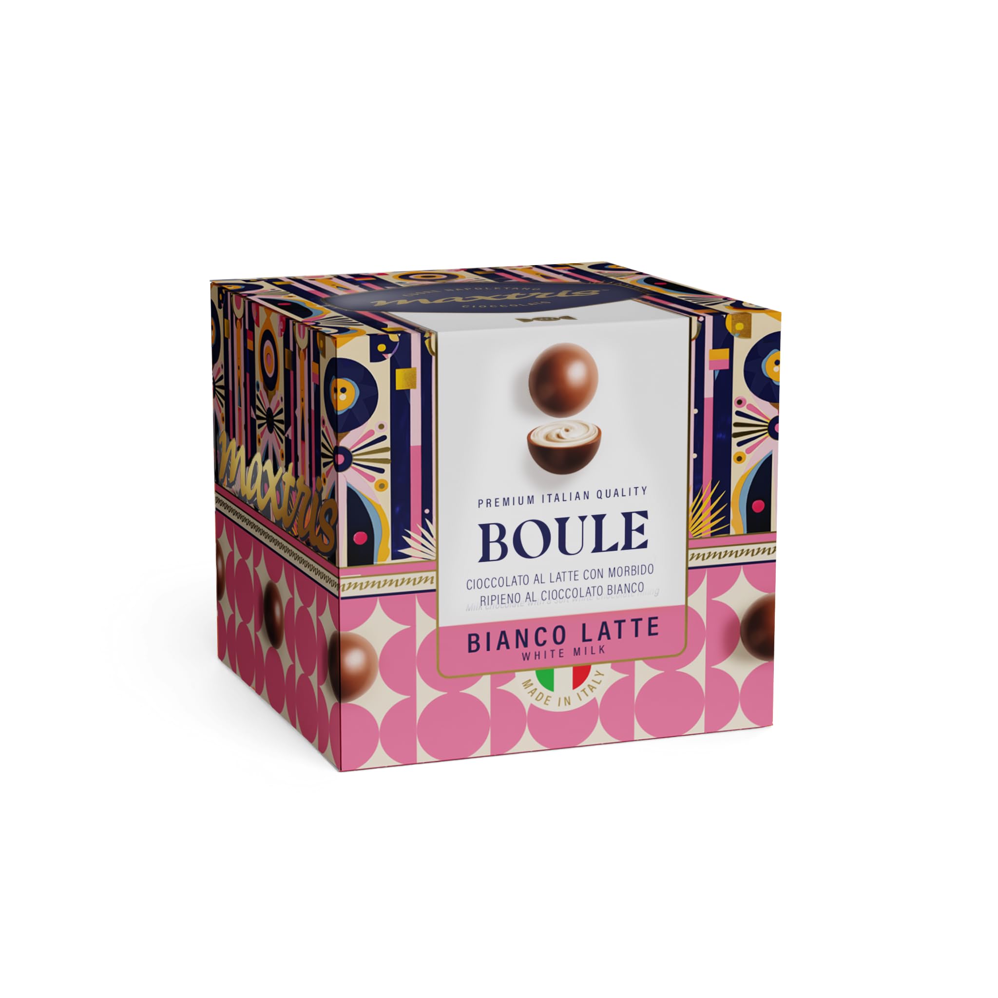 Confetti Maxtris - MAXTRIS BOULE BIANCO LATTE, CUBOTTO 180G