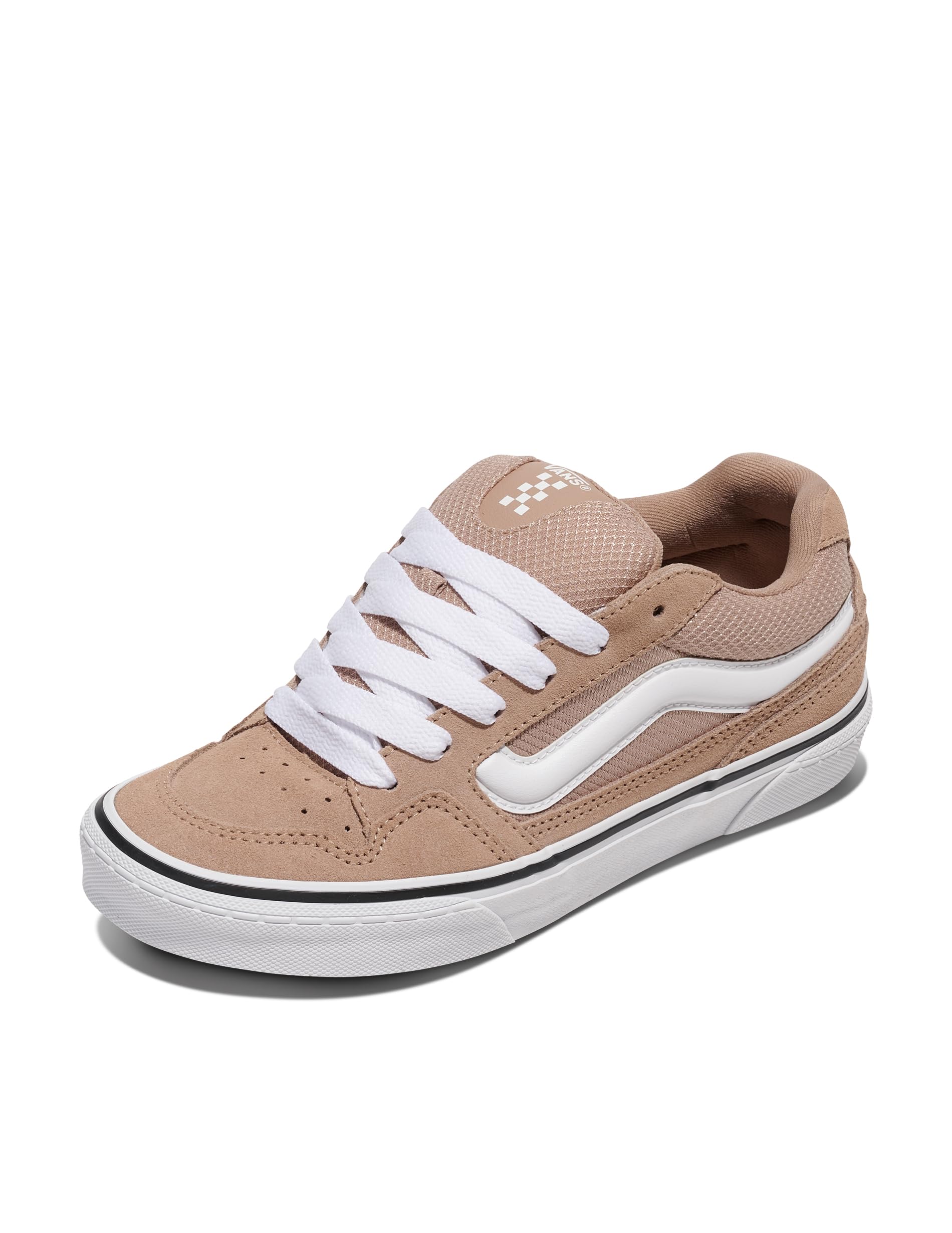 Vans Women's Caldrone Sneaker, Suede/Mesh Deep Taupe, 3 UK