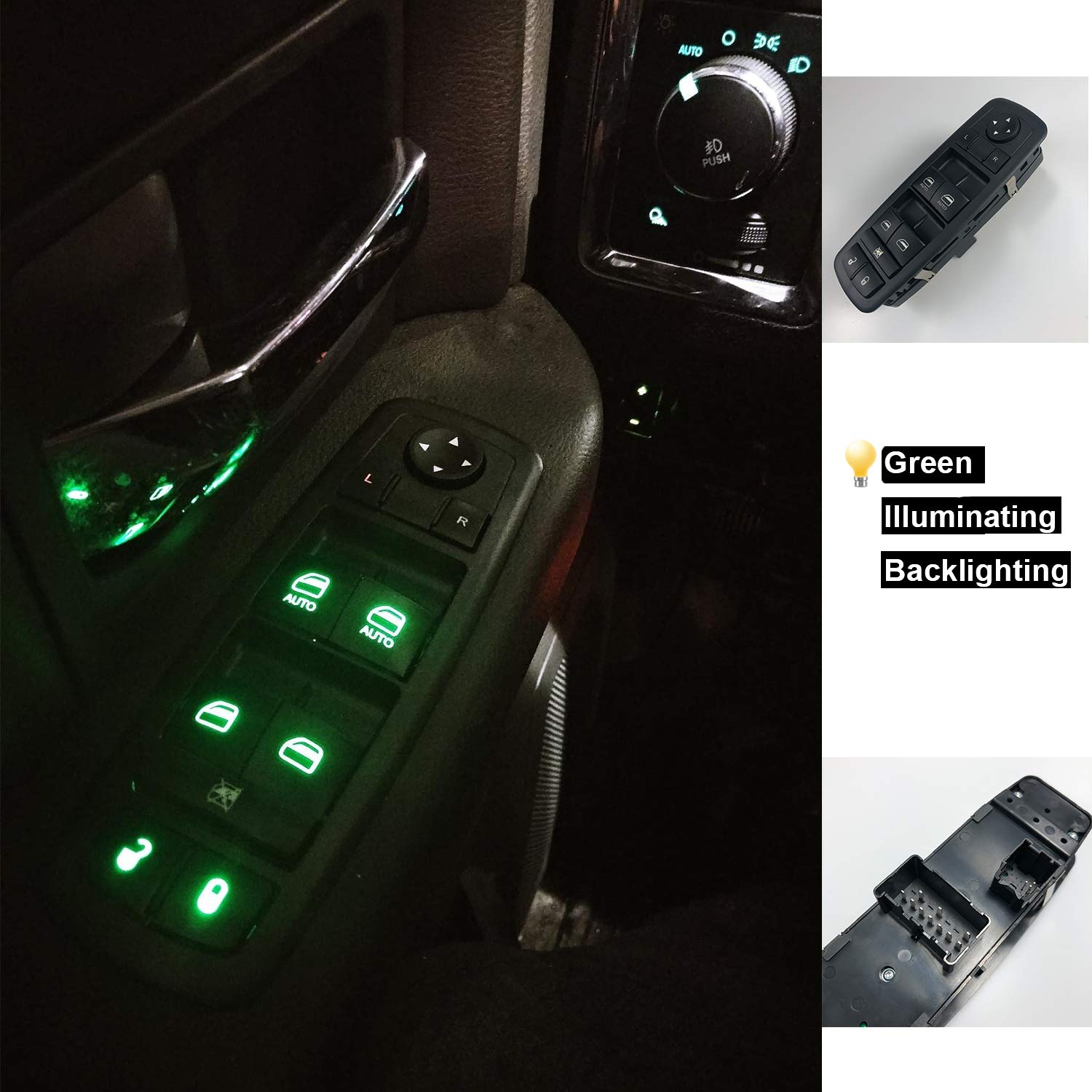 ORIGINSUN 68110866AA Window Master Switch for 2012-20 Dodge Grand Caravan, 2012-2016 Chrysler Town and Country, Ram Truck