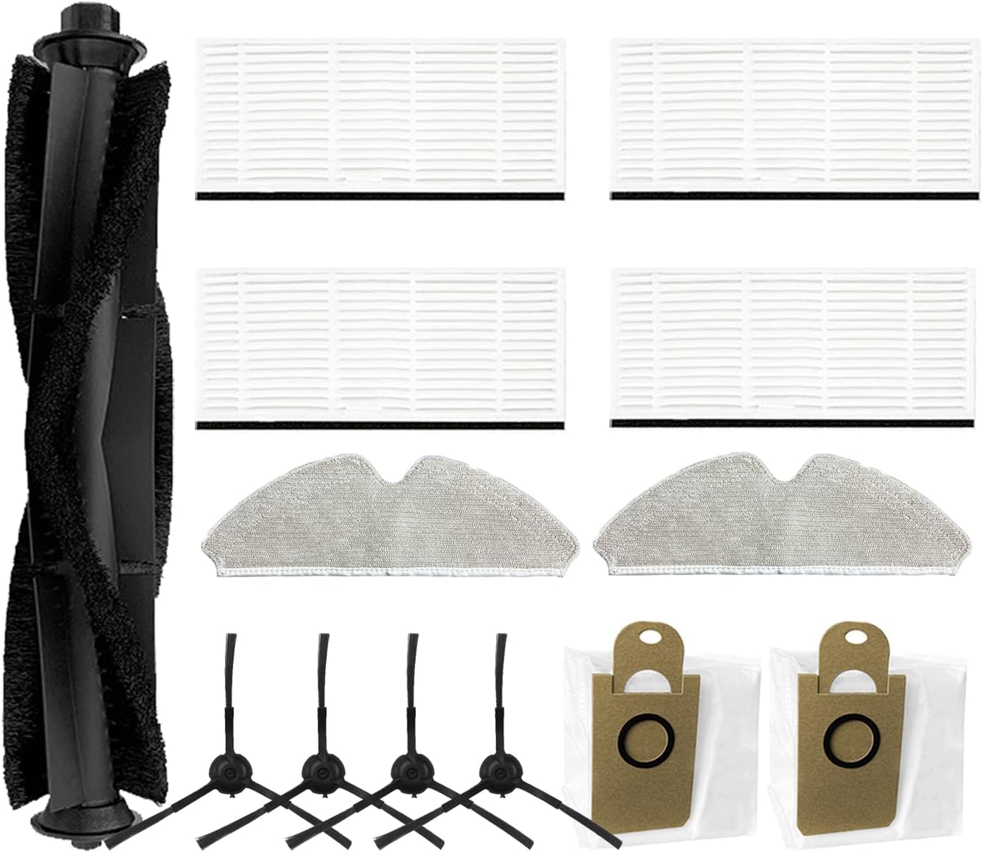ZYBULSHJT Replacement Accessories for Proscenic M7 Pro/Uoni V980 PLUS/Kyvol Cybovac S31 Robot Vacuum Brush Filters Mop Pads Dust Bags Parts
