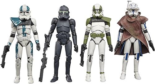 STAR WARS The Vintage Collection The Bad Batch Special - Paquete de 4 figuras de acción a escala de 3.75 pulgadas, juguetes para niños de 4 años en