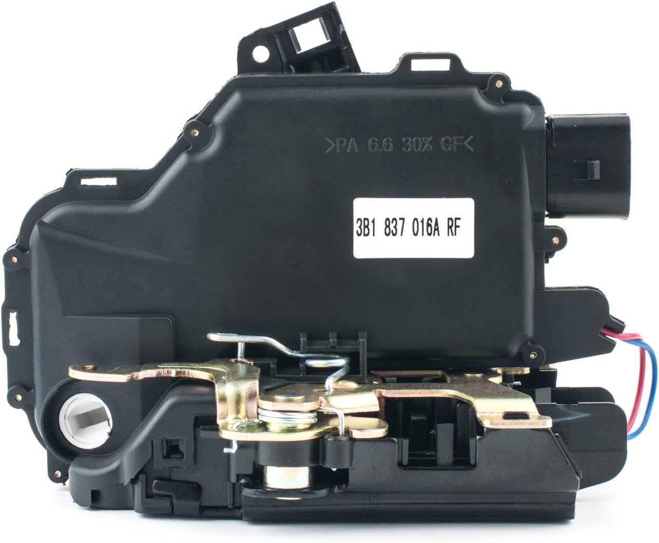3B1837016A Front Right Door Lock Mechanism 16cm x 8.5cm x 12.5cm Black