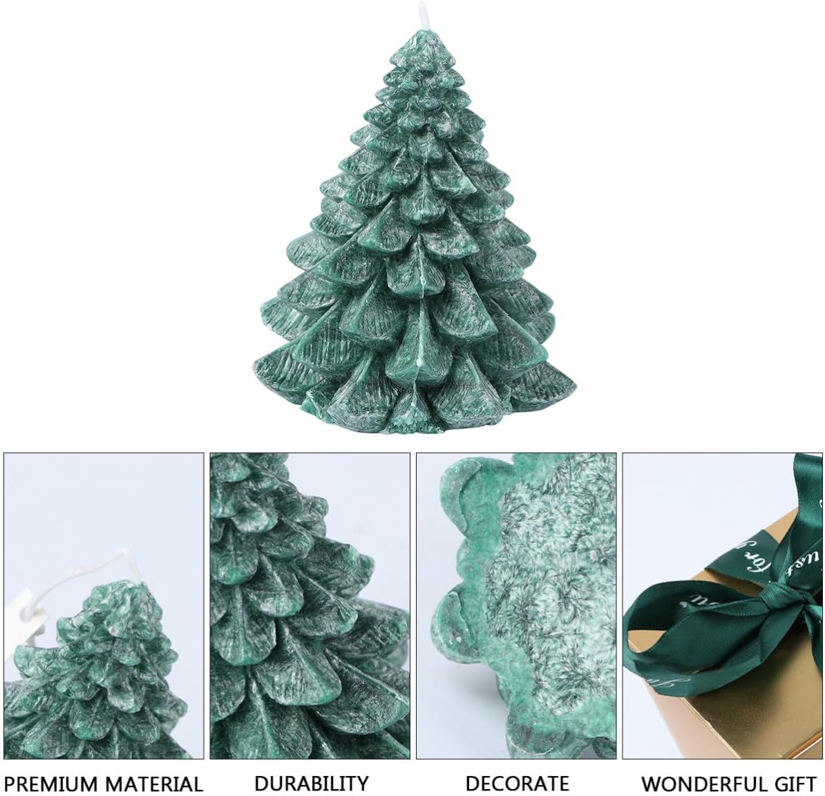 Xmas Christmas Tree Candle Wax Aromatherapy Green for Wedding Decor