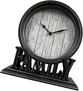 Vintage Table Clock Quiet Mechanism Enhances Home Decoration Elegant Desk Antique