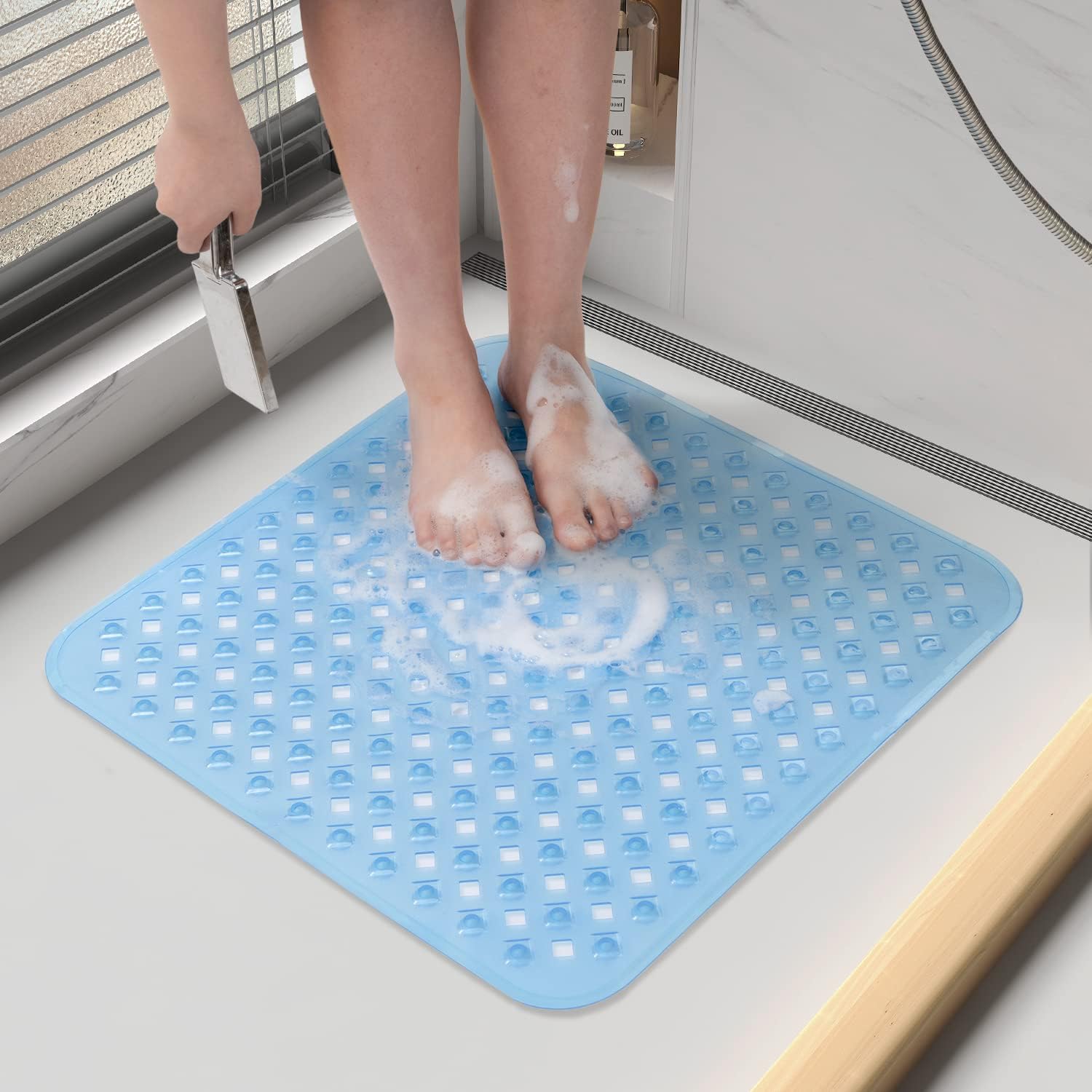 Shower Bathtub Mat NonSlip, Machine Washable Shower Mat