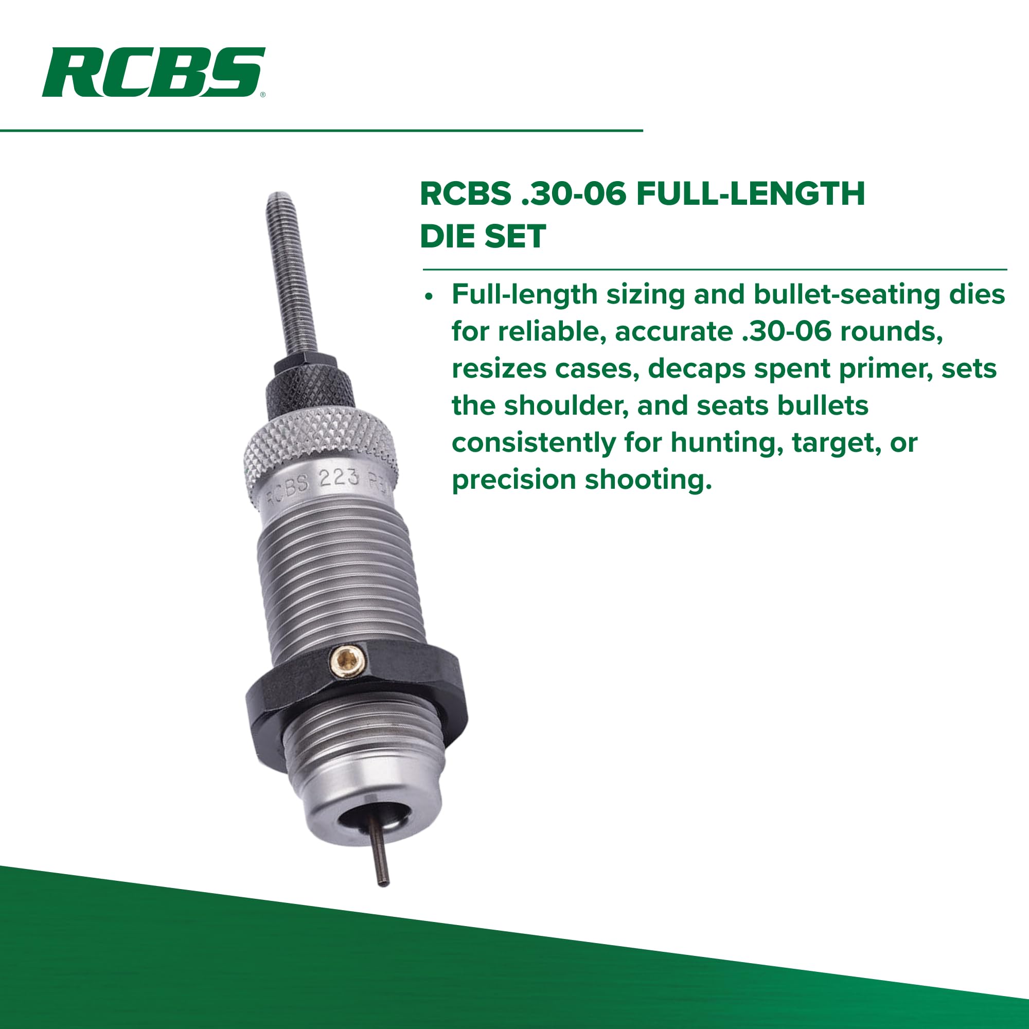 RCBS Full Length Die Set for 30-06 Springfield, Gunsmithing Tools