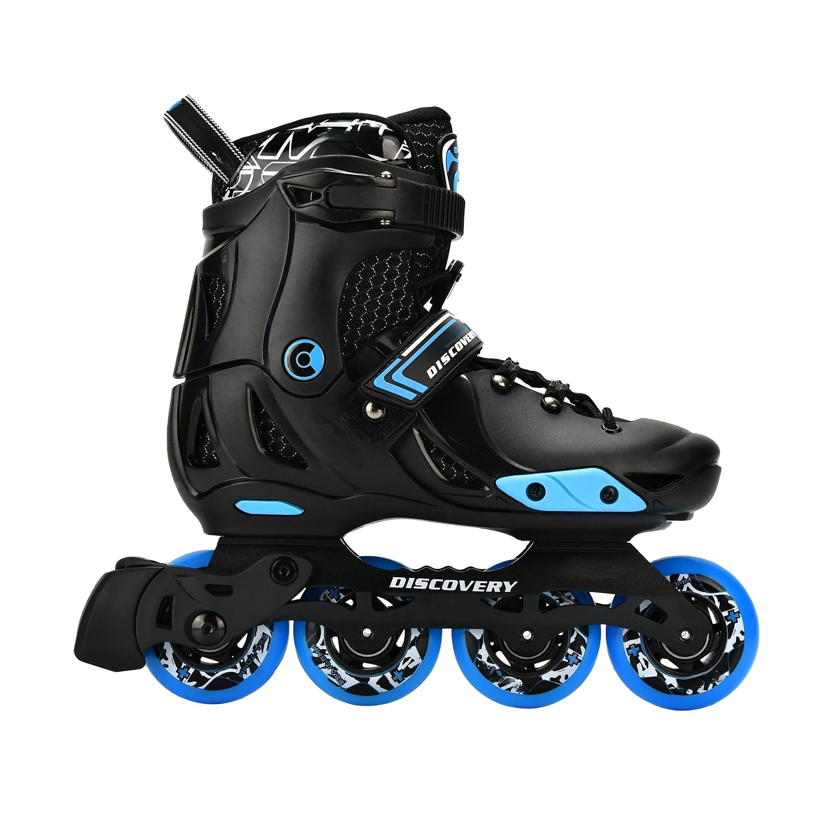 Micro Delta Discovery, Slalom Beginners Adjustable Size Inline Skate for Kids Fsk, HI-LO 85A Round 4 Wheels with BrakeSet