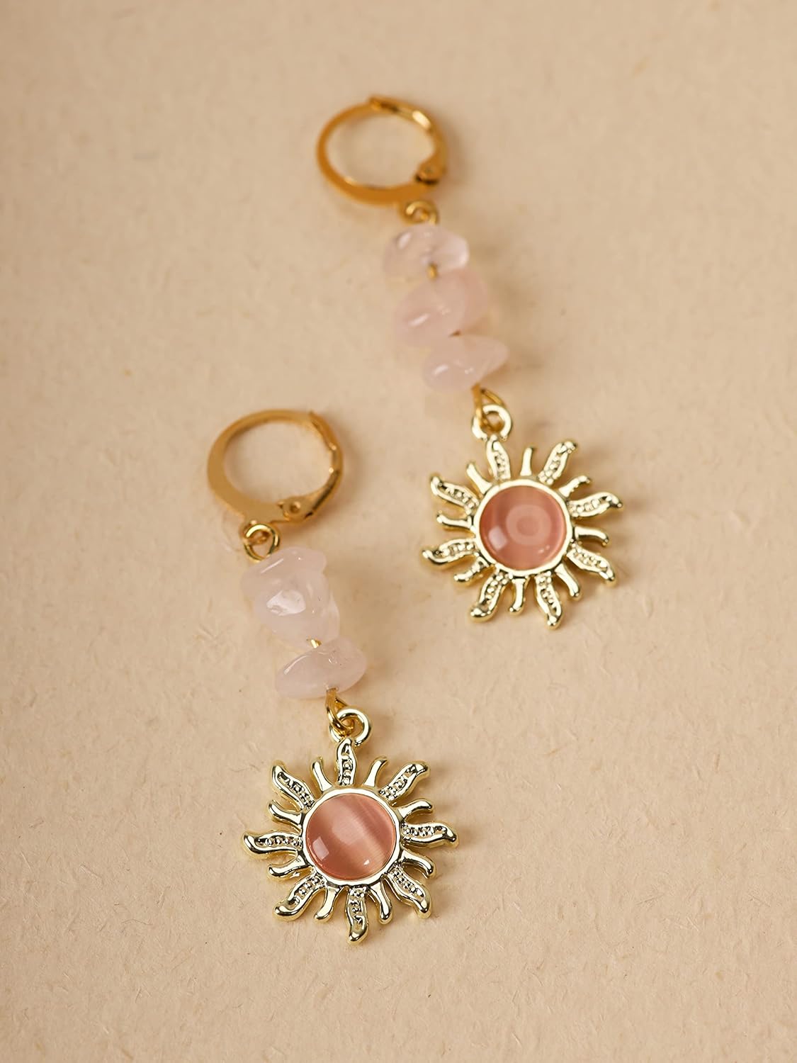 Sacina Boho Hippie Gothic Crystal Celestial Sun Earrings, Boho Earrings, Hippie Jewelry, Christmas Jewelry Gift For Women - Image 6