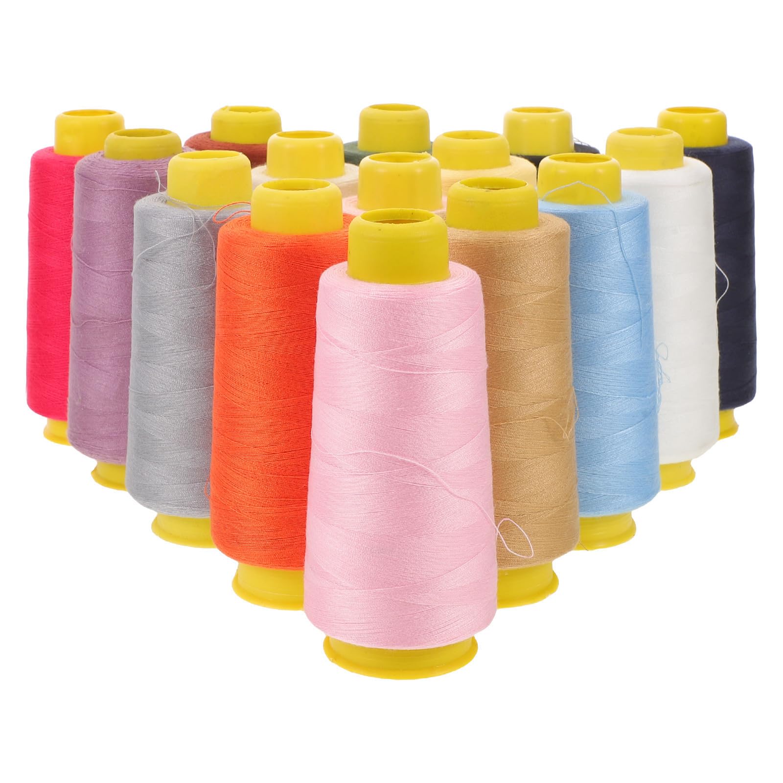 Beavorty 16 Stück Nähmaschinen Farbfaden Satz Yards Polyester Mehrfarbig für Quilten und Nähen mit Turmspule Robustes Nähgarn für Nahtlose Stickereien und Vielseitigen Einsatz