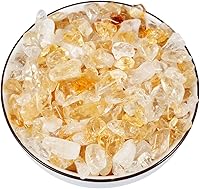 Vista 1 de Nupuyai Chips de citrino en forma irregular de 1 libra para decoración del hogar y fabricación de joyas