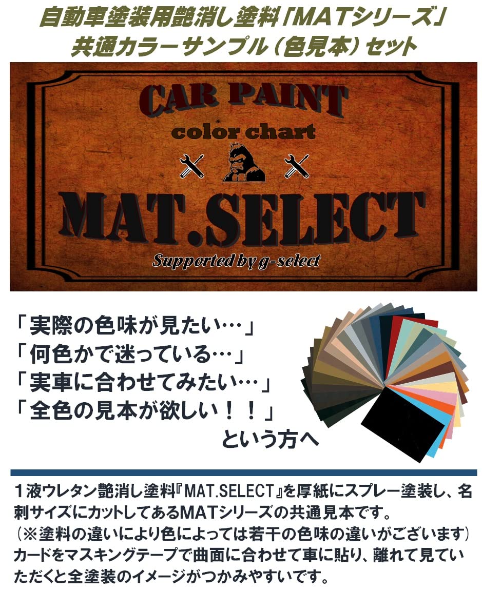 Amazon.co.jp: 「MATシリーズ」共通カラーサンプル(色見本)全色 