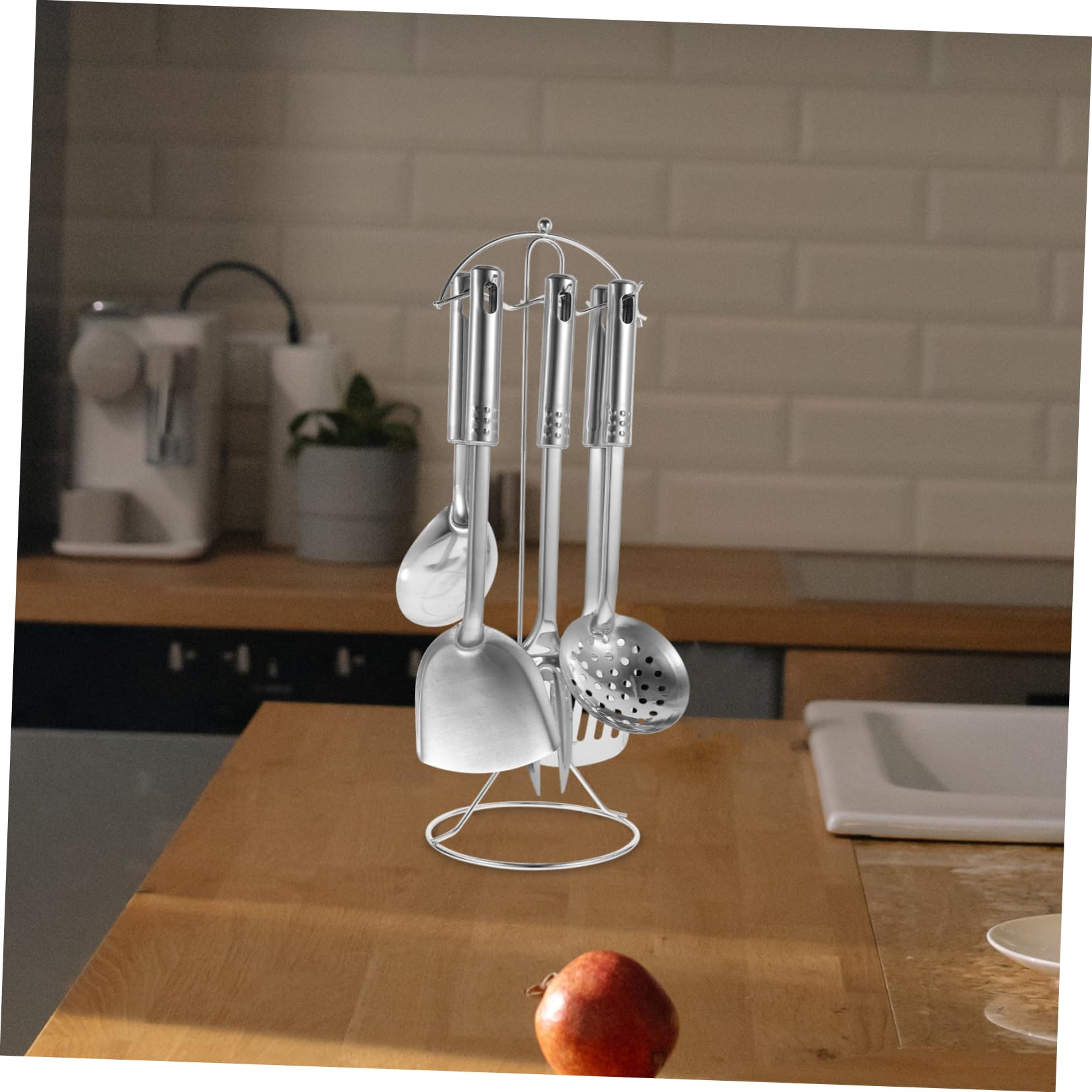 PRETYZOOM 7 Stück Küchenutensilien aus Edelstahl mit Antihaftbeschichtung Leicht für Kochen und Backen Zufälliger Stil