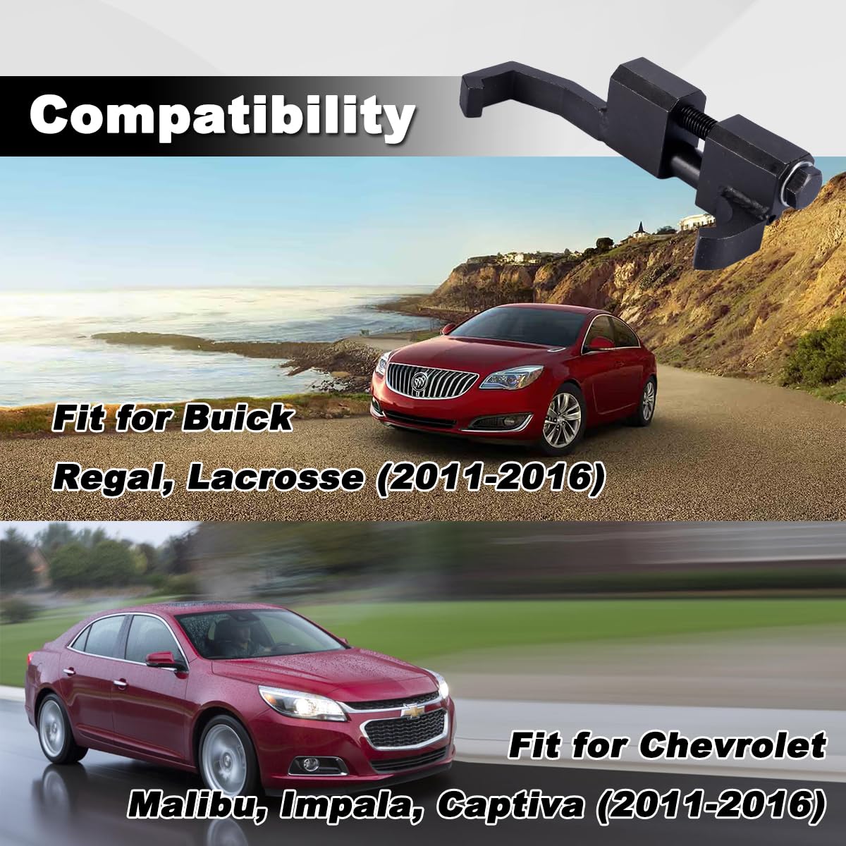 5460 Belt Tension Compressor Tool Kit - Heavy Duty Serpentine Belt Tensioner for Automotive Repair- Compatible with Majority of Modern Vehicles - #5460 Serpentine Belt Tensioner