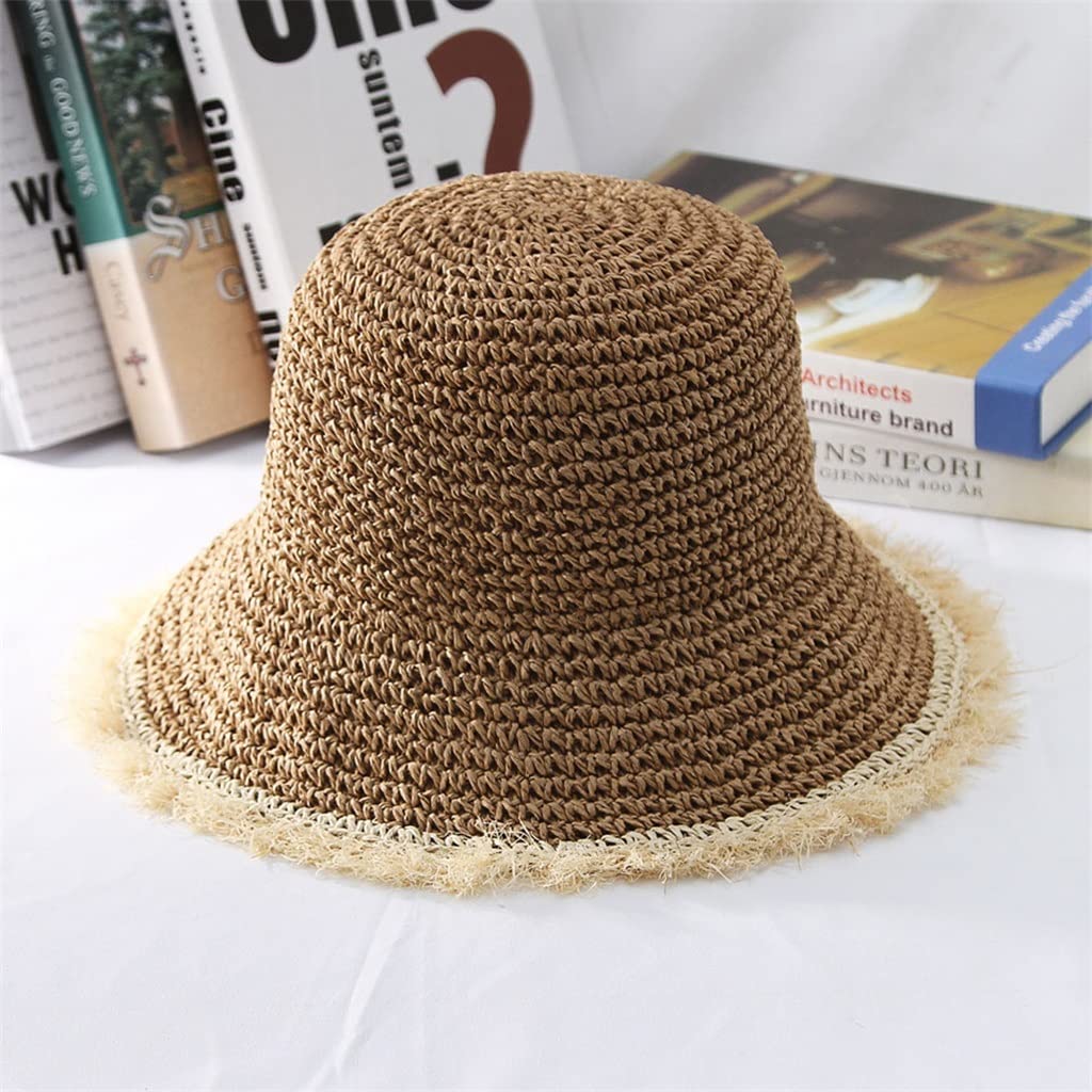 Sombreros para Mujer Sombrero Chino Panamás Protección UV Visera para el Sol Sombreros de Playa Viseras para Mujer Plegables