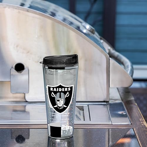 Miniatura 368 de Rico Industries NFL - Vaso clásico de fútbol americano de doble pared, 16 oz o 20 onzas, tapa W