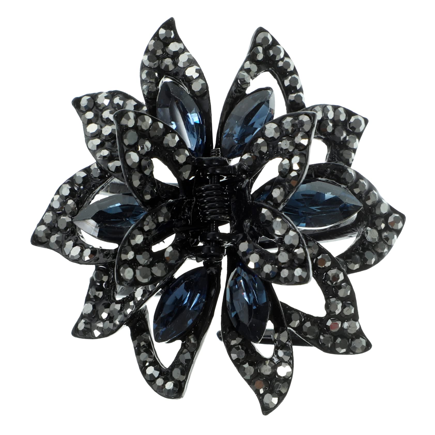 FOMIYES 5piezas Pinza De Pelo Diseño De Flor Horquilla Decorativa Para Mujer Clip De Uñas Antideslizante Adorno De Rhinestone Para Maquillaje y Cocinar