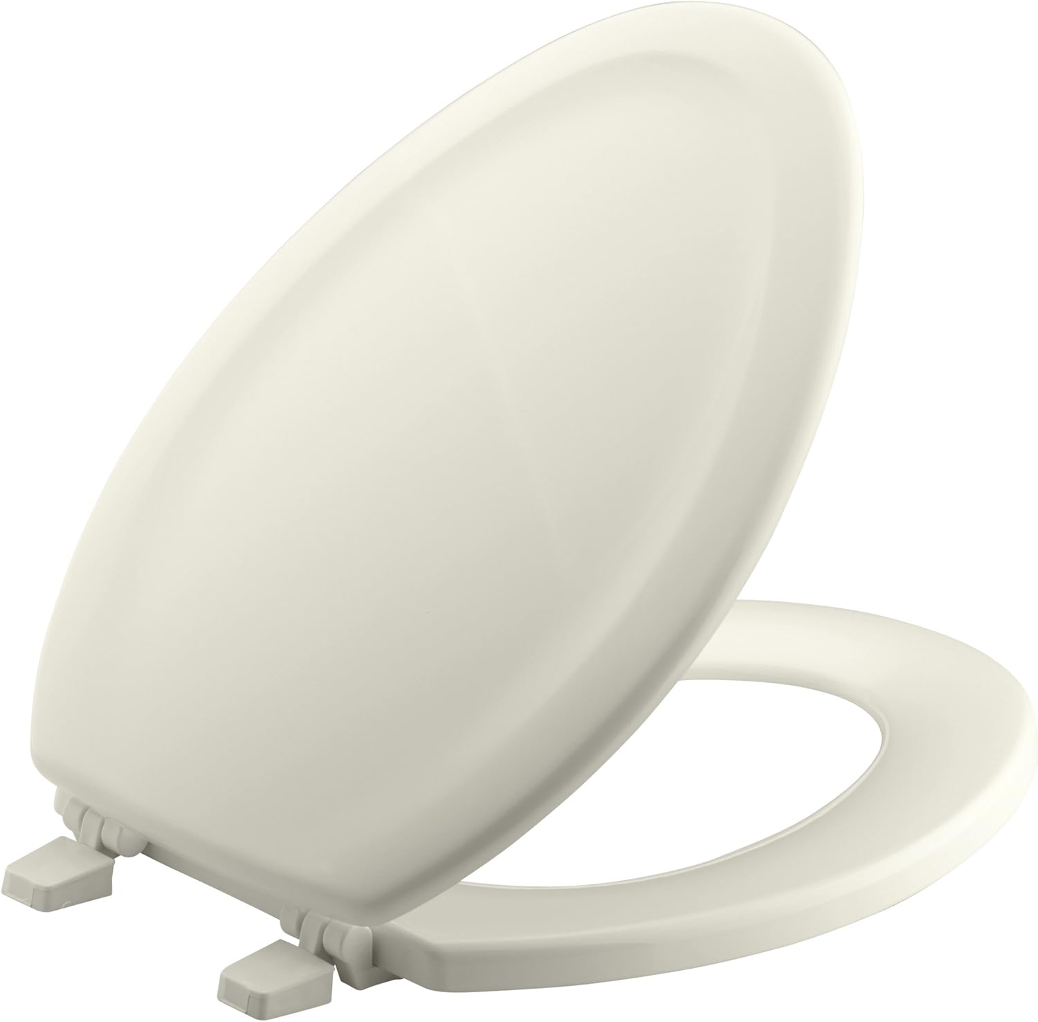 KOHLER K-4647-96 Stonewood Molded-Wood Elongated Toilet Seat in Biscuit Biscuit Elongated