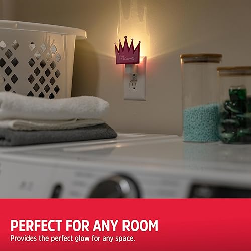 Miniatura 6 de Energizer Luz nocturna de corona de princesa, detección de luz, blanco suave, luz nocturna para dormitorio, baño, guardería, pasillo, cocina, 3000