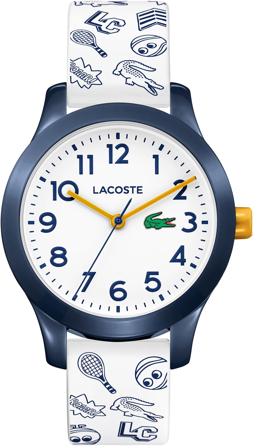 Three Hand Quartz Movement Watch for Kids LACOSTE.12.12 Kids Collection with Silicone Bracelet