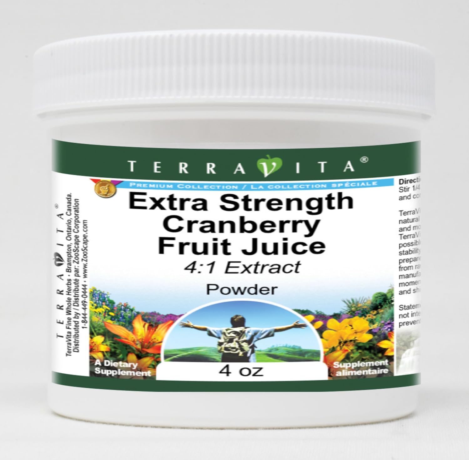 Extra Strength Cranberry Fruit Juice 4:1 Extract Powder (4 oz, ZIN: 514162)