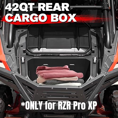 Miniatura 10 de A & UTV PRO Caja de carga trasera de 73 cuartos para Polaris RZR PRO XPPRO XP 4 2020-2023, accesorios RZR Turbo R 2022-2023, contenedor de