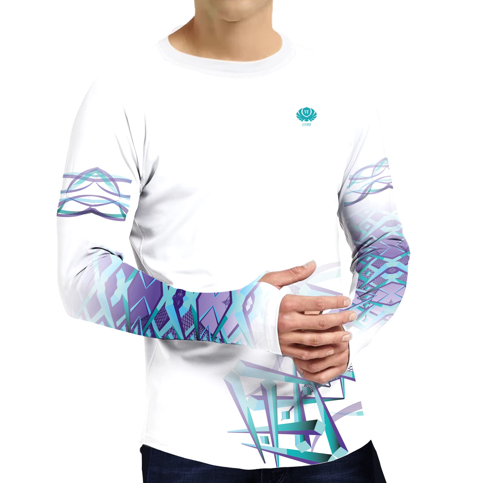 Vissen shirts voor mannen zonbescherming UPF 50 Rash Guard