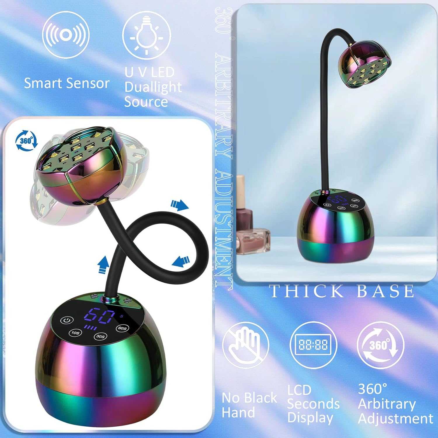 Glow on the Go: Review of the Cordless UV LED Nail Lamp for Perfect Gel Nails!