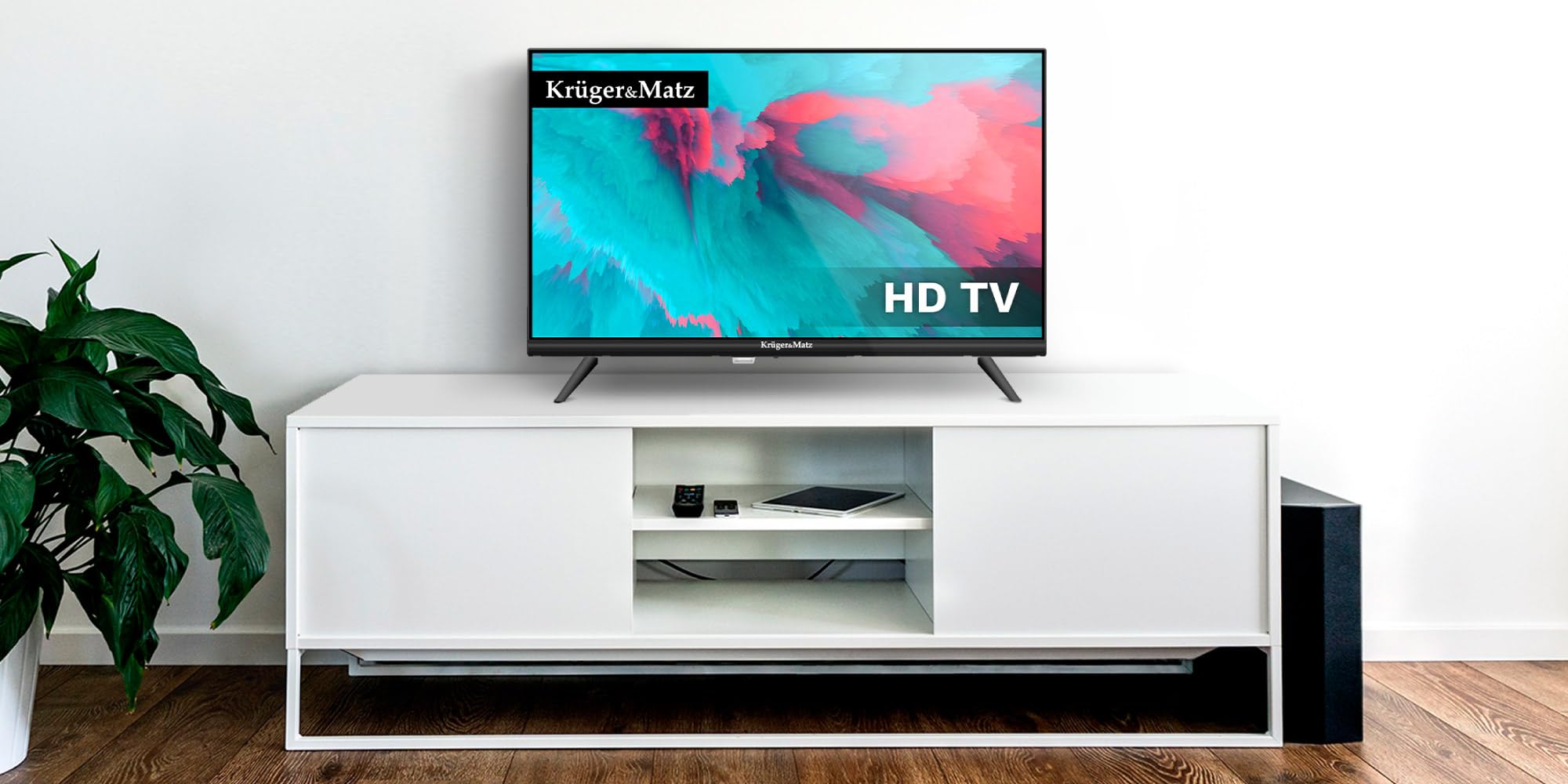 Krüger&Matz Telewizor 24" HD 60 Hz DVB-T2 H.265 HEVC 230/12V